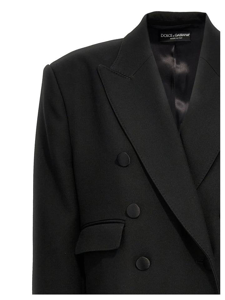 Dolce &amp; Gabbana Black Virgin Wool Coat