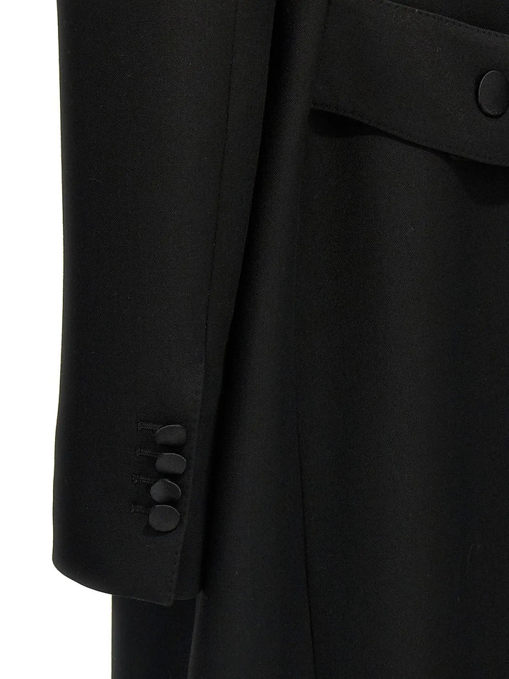 Dolce &amp; Gabbana Black Virgin Wool Coat