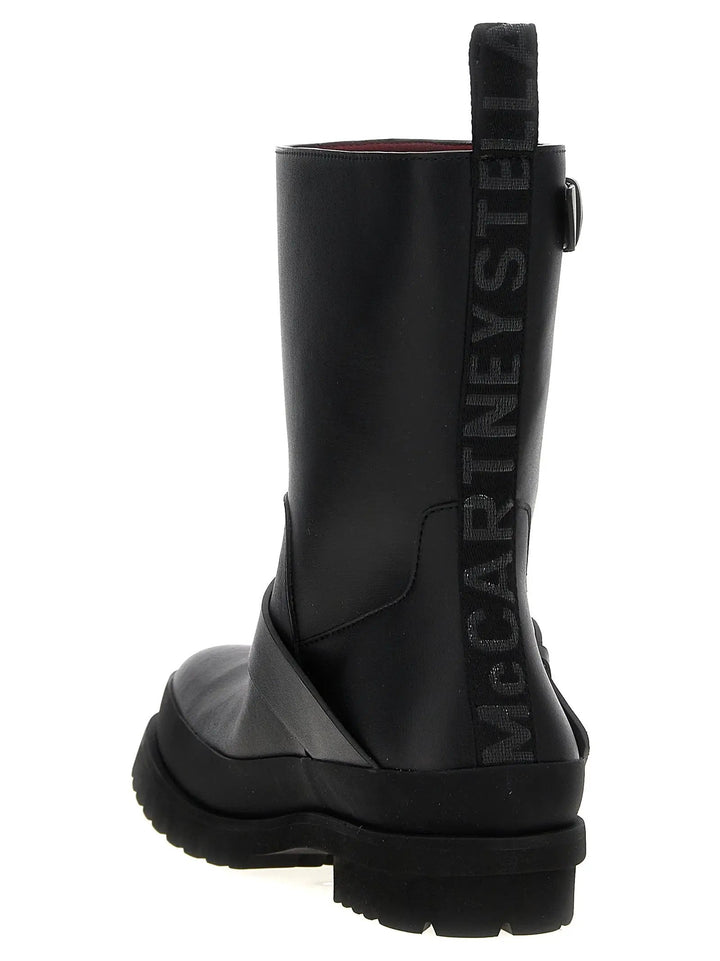 Stella McCartney Black Polyester Ankle Boots