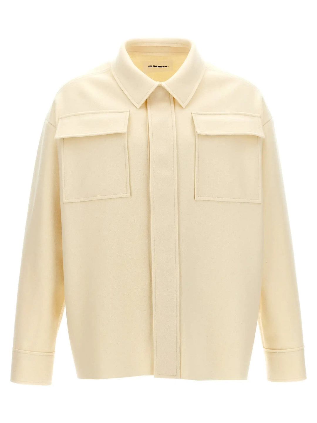 Jil Sander White Wool Shirt