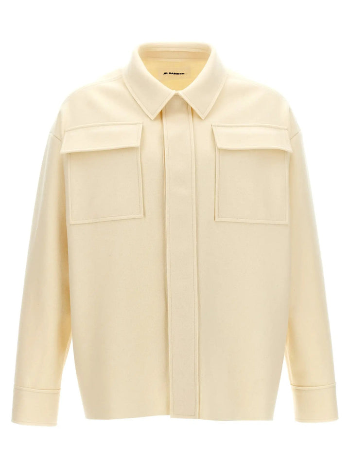 Jil Sander White Wool Shirt