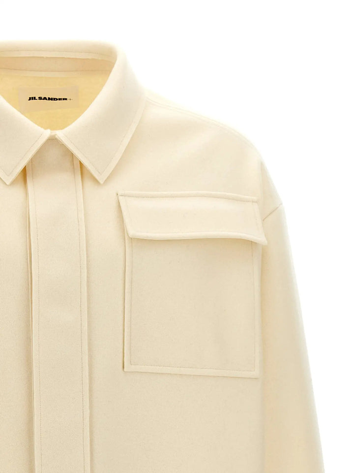 Jil Sander White Wool Shirt