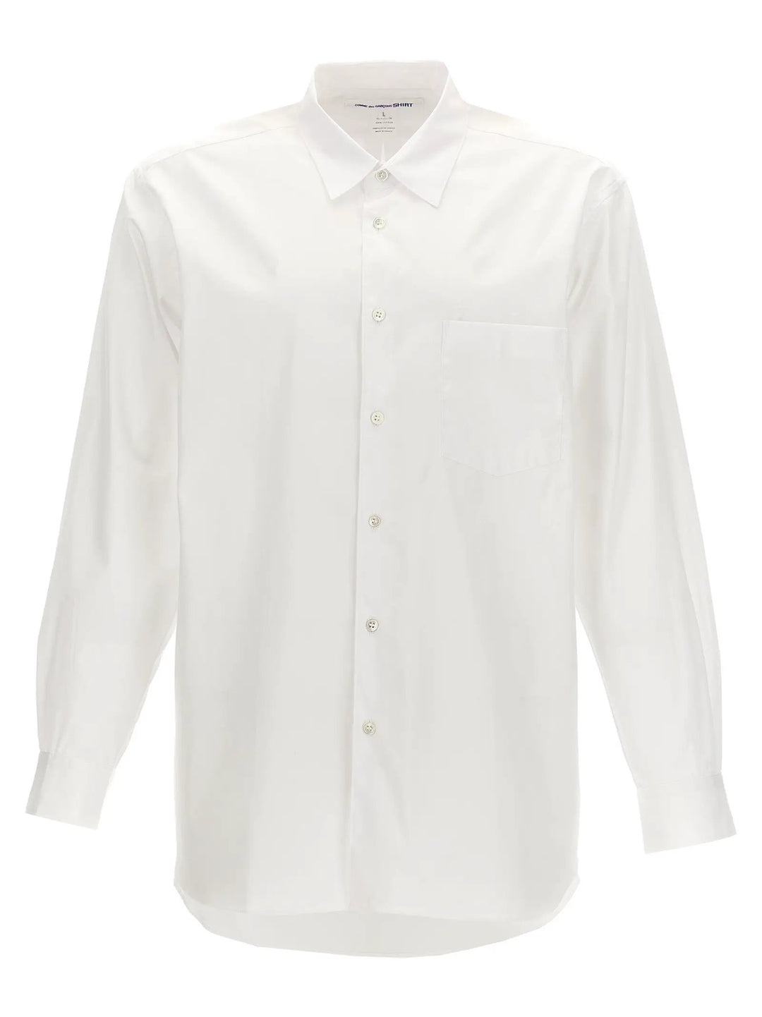 Comme Des Garçons White Cotton Blouse