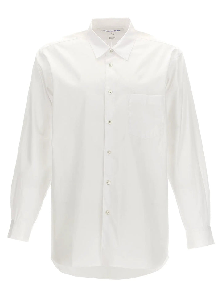 Comme Des Garçons White Cotton Blouse