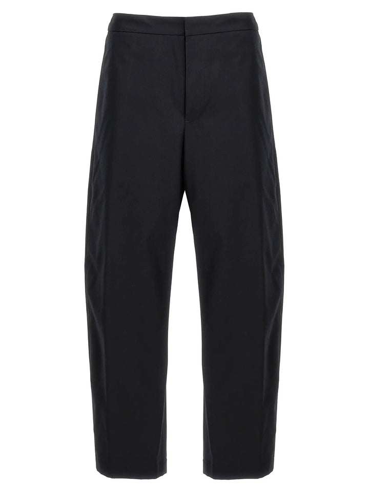 Jil Sander Blue Cotton Casual Pants