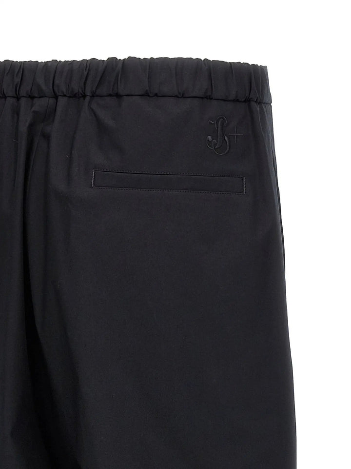 Jil Sander Blue Cotton Casual Pants