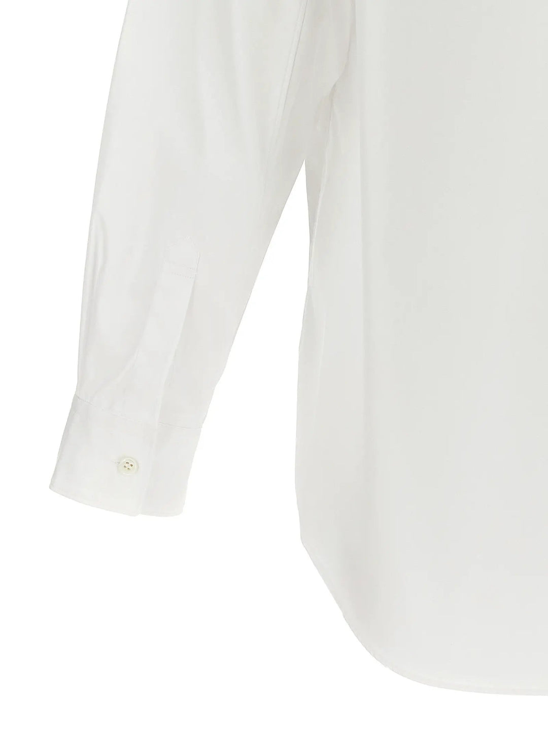 Comme Des Garçons White Cotton Blouse