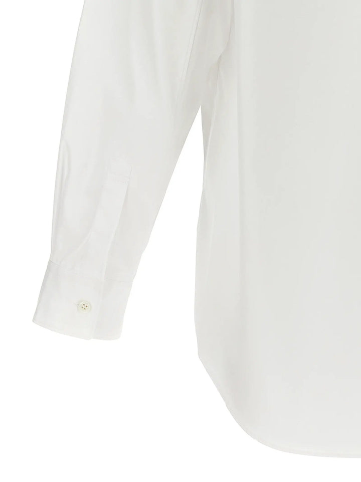 Comme Des Garçons White Cotton Blouse