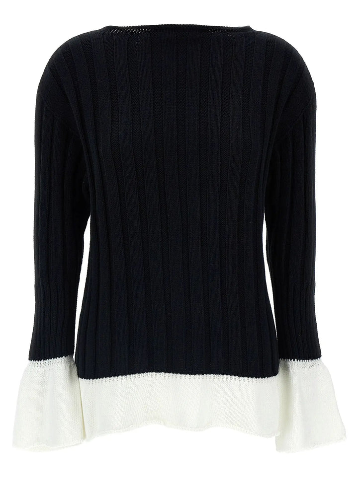 Issey Miyake Bicolor Cotton Cardigan