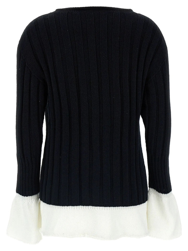 Issey Miyake Bicolor Cotton Cardigan