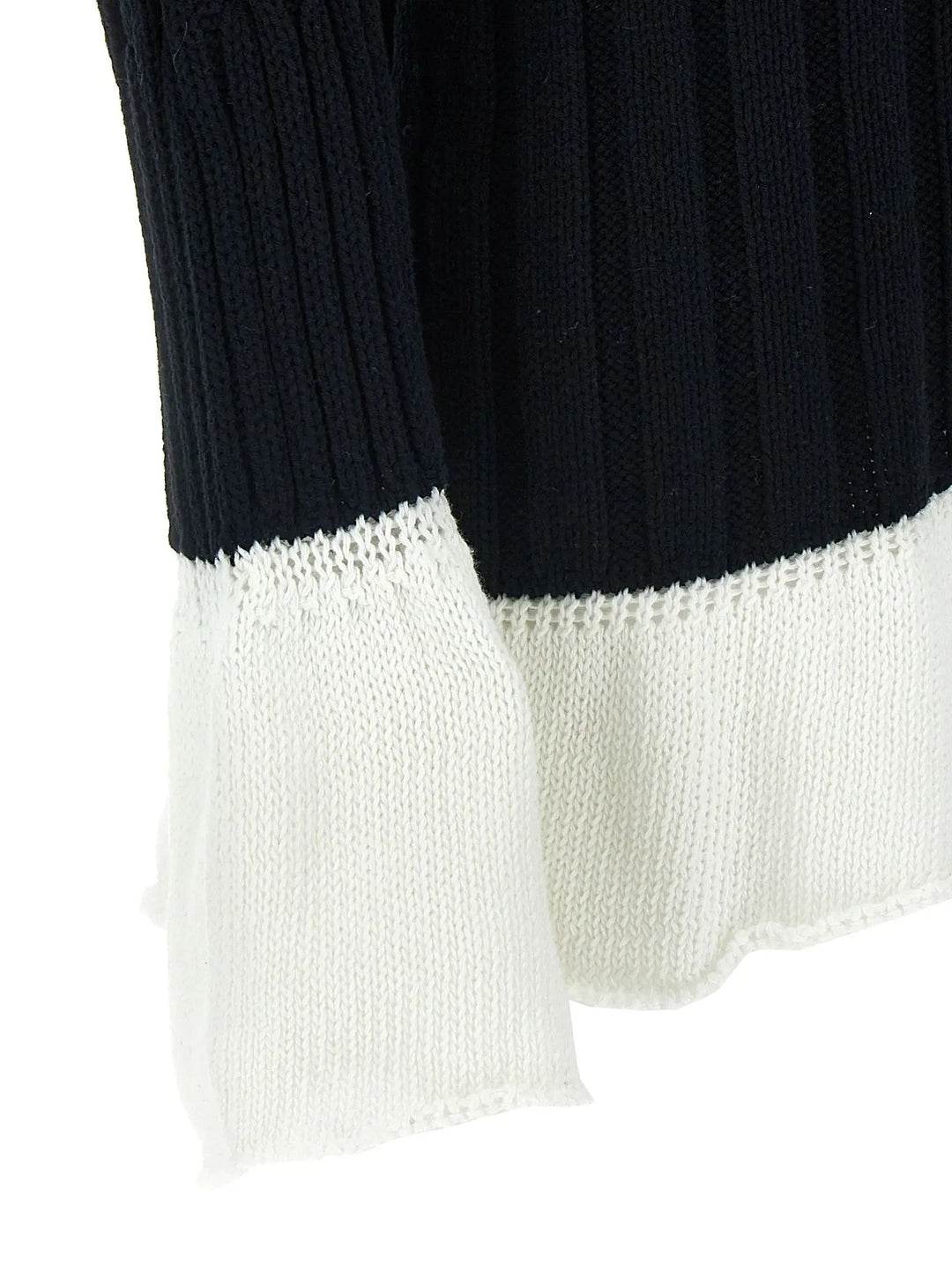 Issey Miyake Bicolor Cotton Cardigan