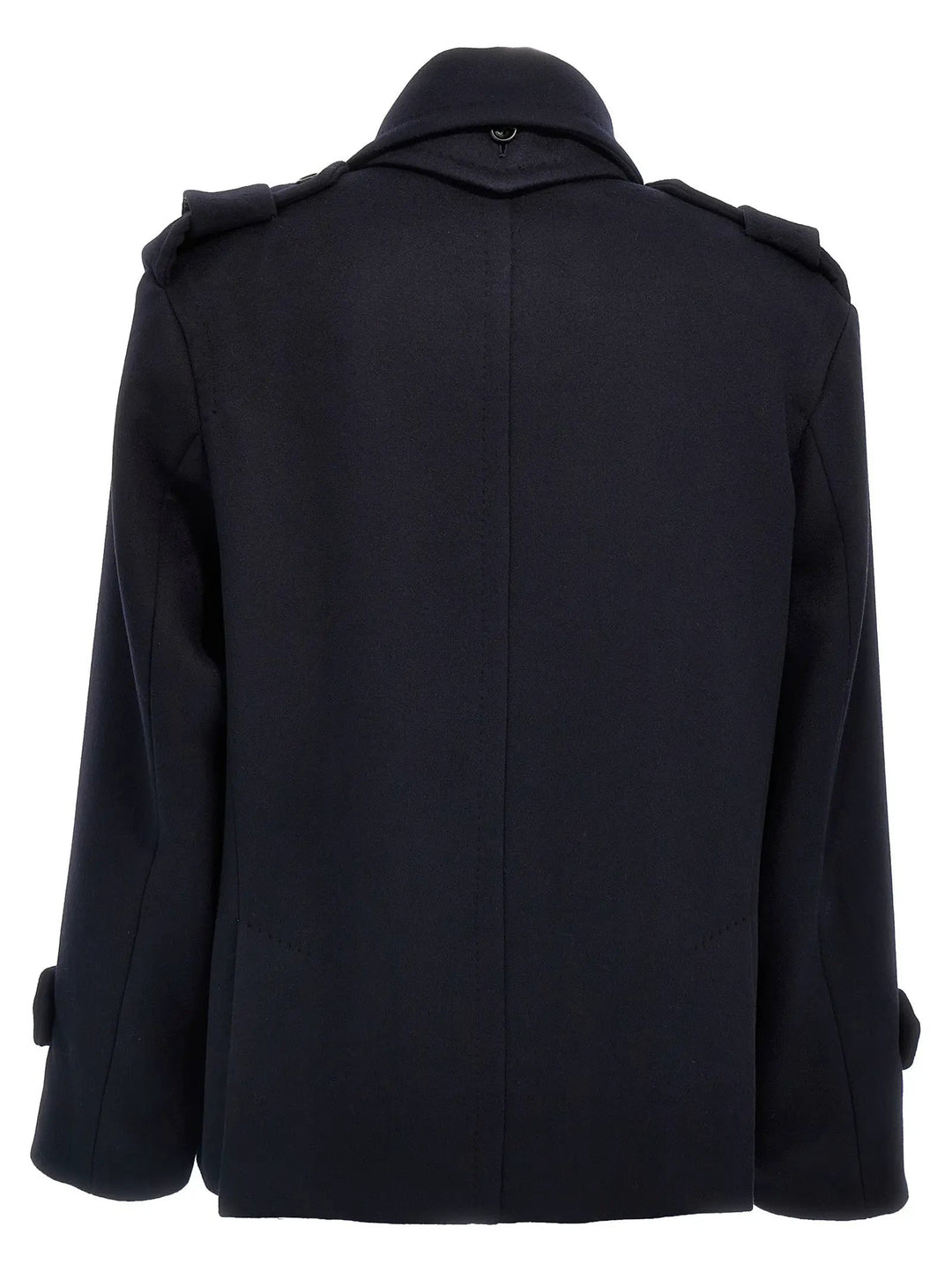 Max Mara Blue Virgin Wool Coat