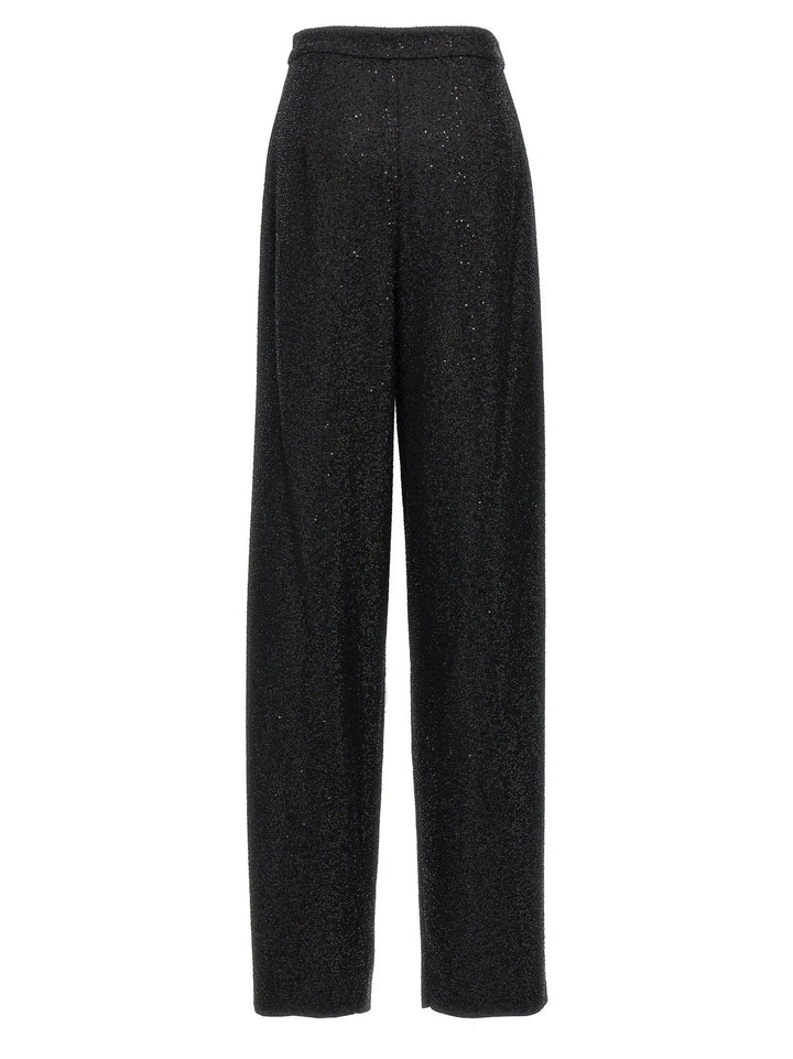 Max Mara Black Viscose Dress Pants