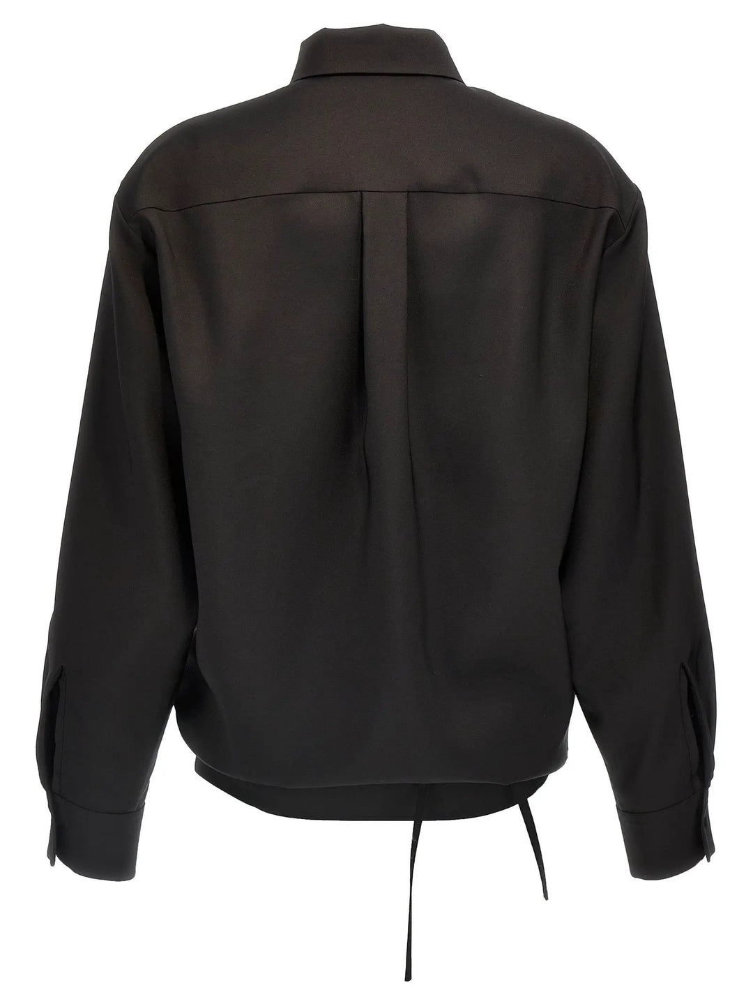 Valentino Garavani Black Wool Blouse