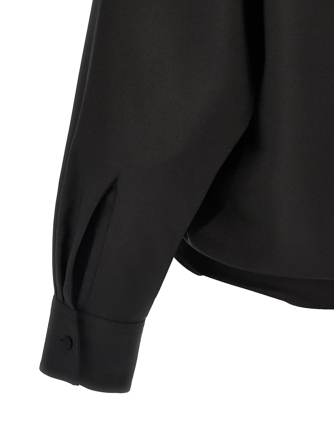 Valentino Garavani Black Wool Blouse
