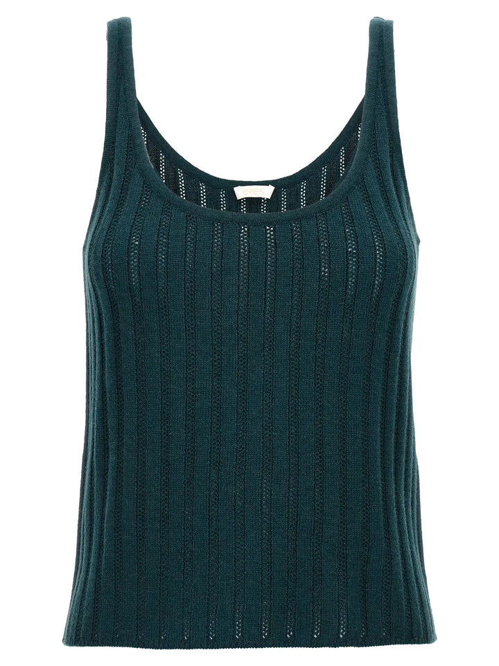 Eres Bicolor Wool Sleeveles T-Shirt