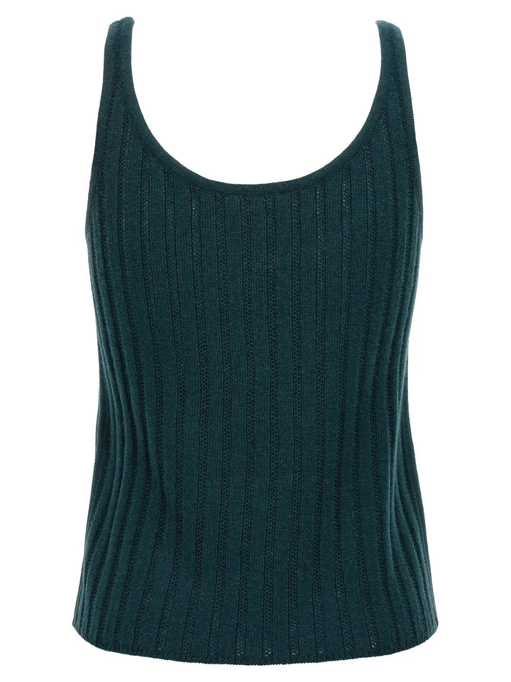 Eres Bicolor Wool Sleeveles T-Shirt