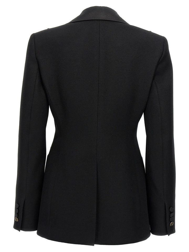 Max Mara Black Virgin Wool Blazer