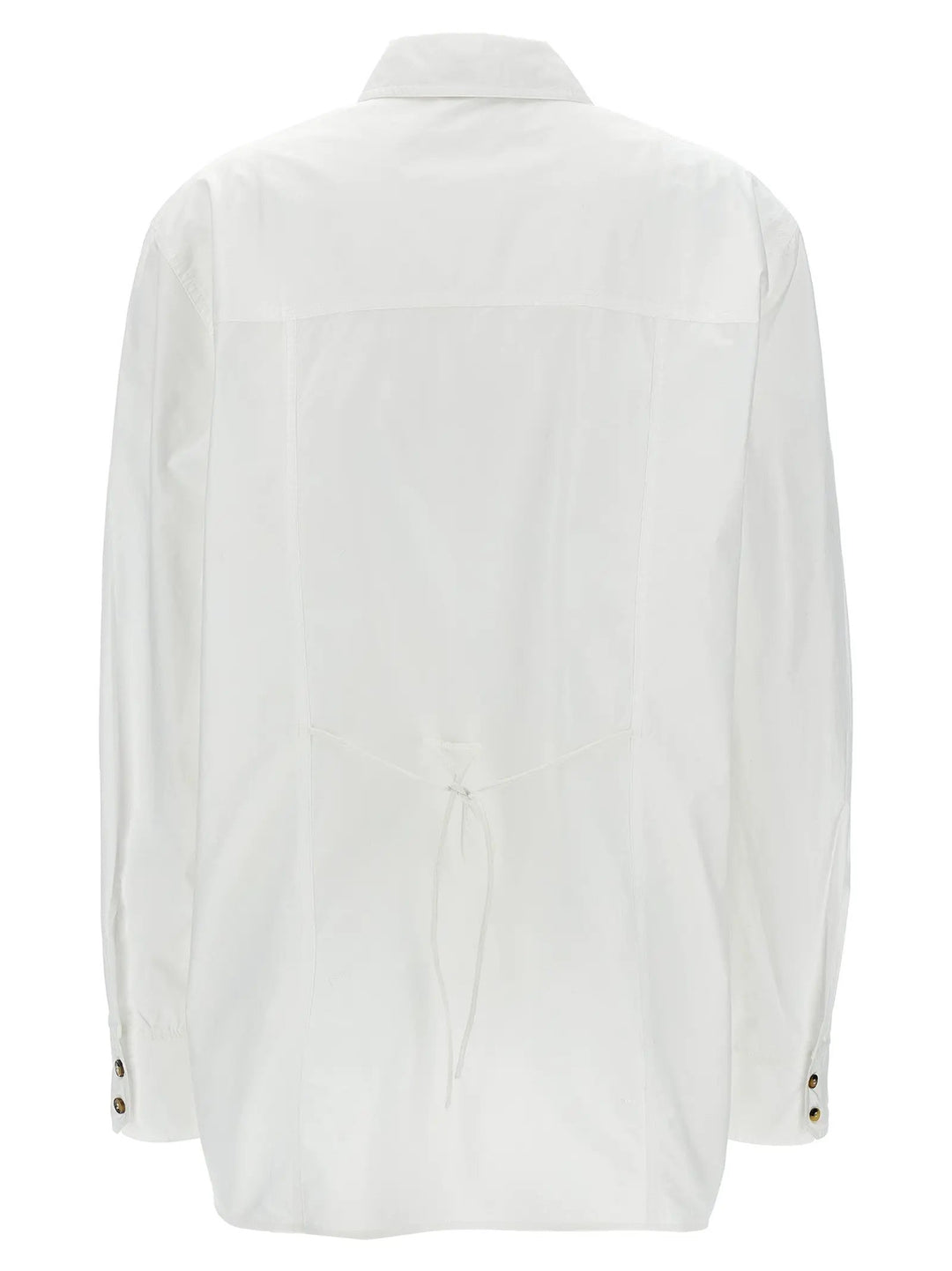 Ganni White Cotton Blouse