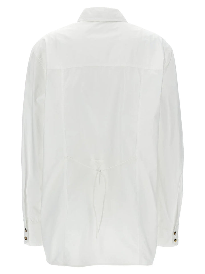 Ganni White Cotton Blouse