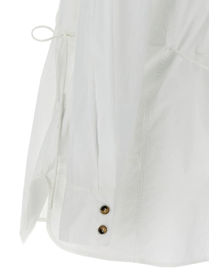 Ganni White Cotton Blouse