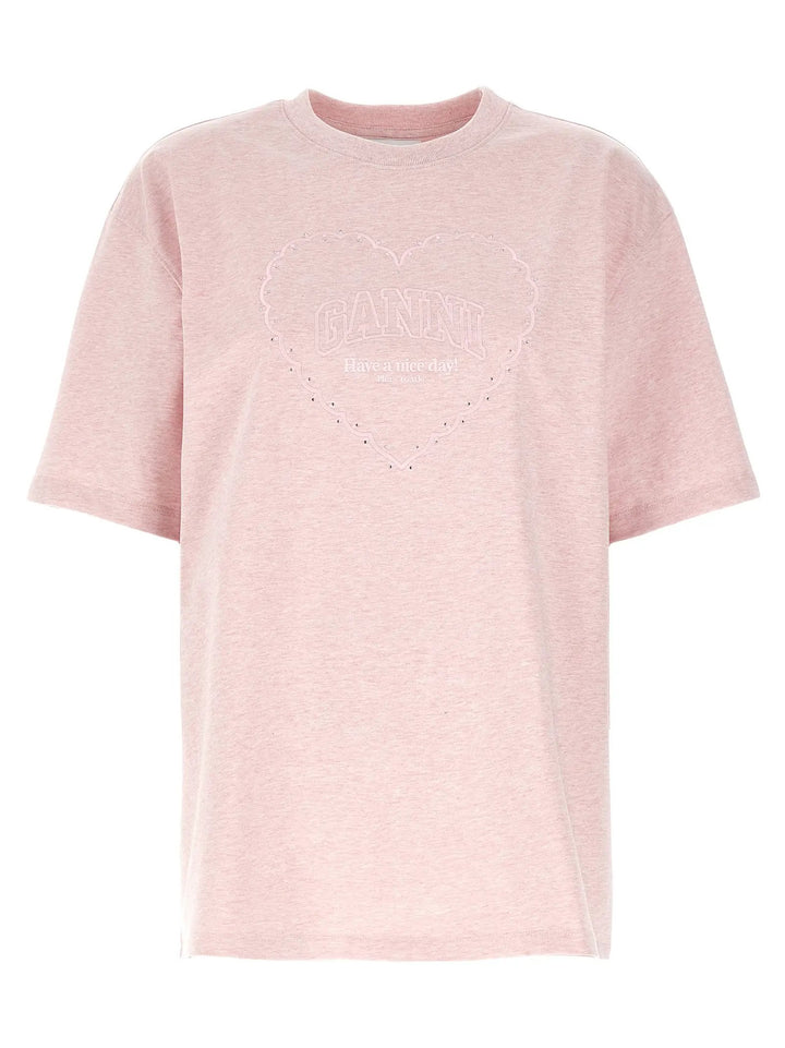 Ganni Multicolor Cotton T-Shirt