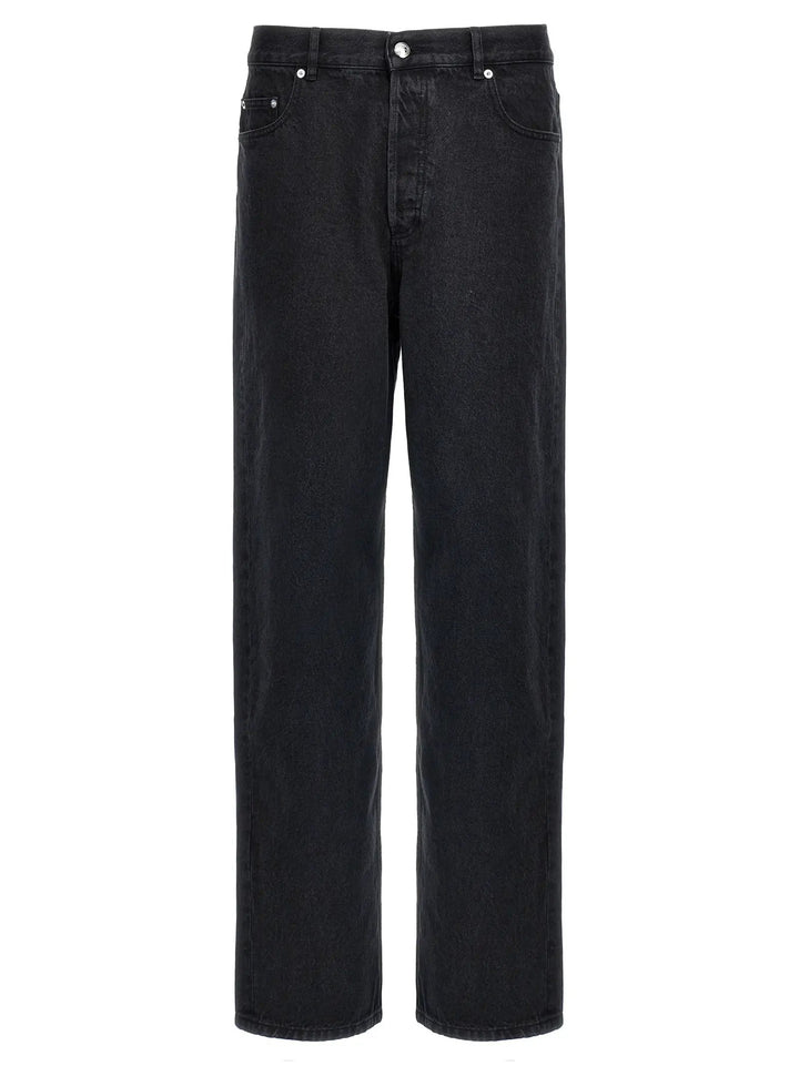 A.P.C. Black Cotton Straight-Leg Jeans