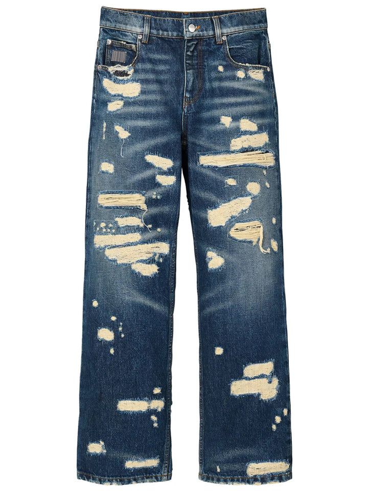 Marc Jacobs Blue Cotton Straight-Leg Jeans