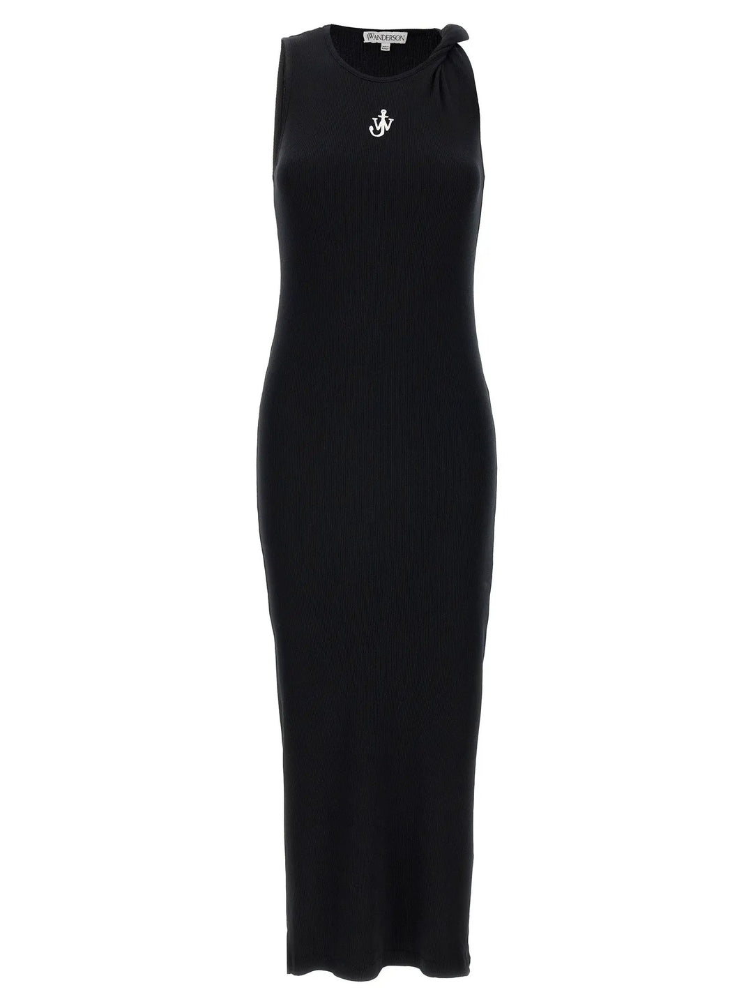 J.W.Anderson Black Cotton Midi Dress