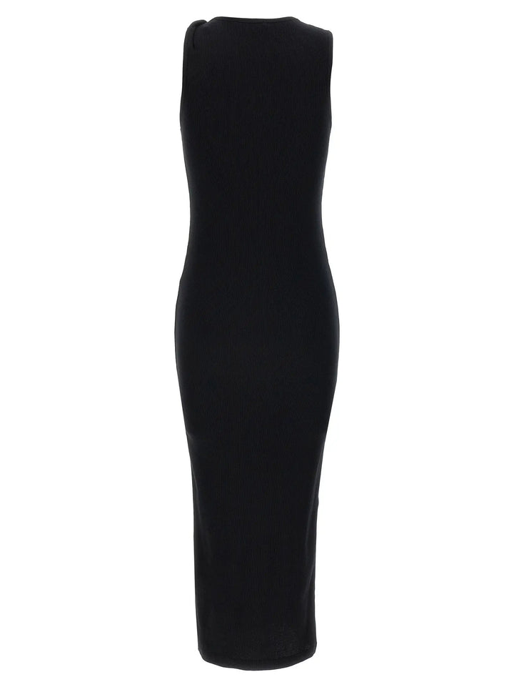 J.W.Anderson Black Cotton Midi Dress