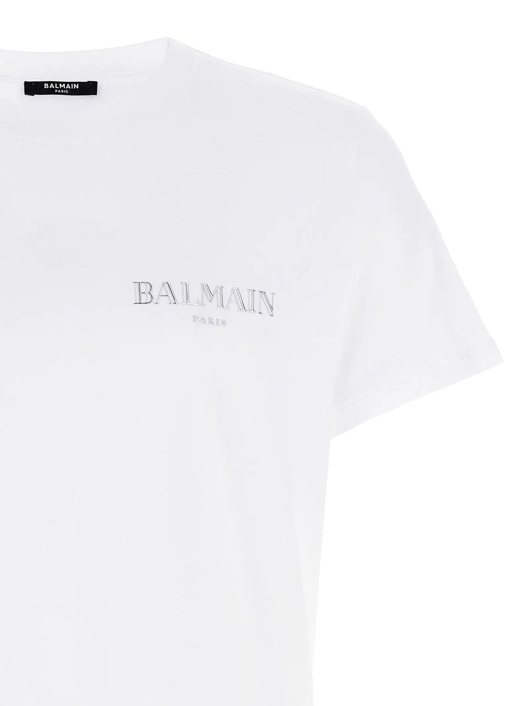 Balmain White Organic Cotton T-Shirt