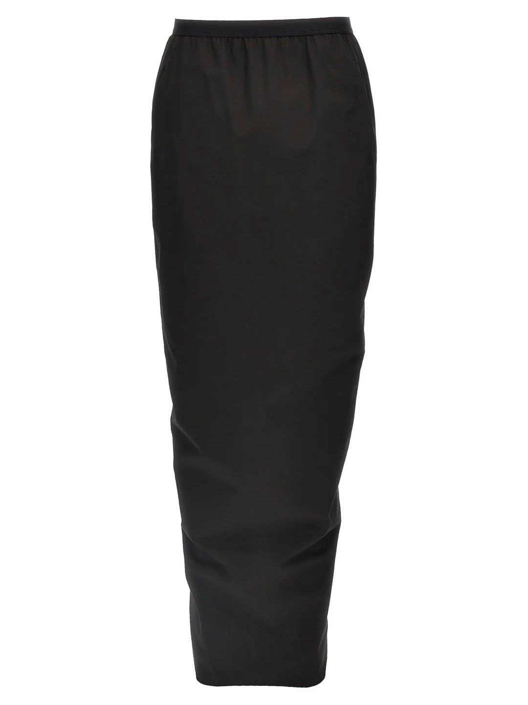 Rick Owens Black Cotton Mini Skirt