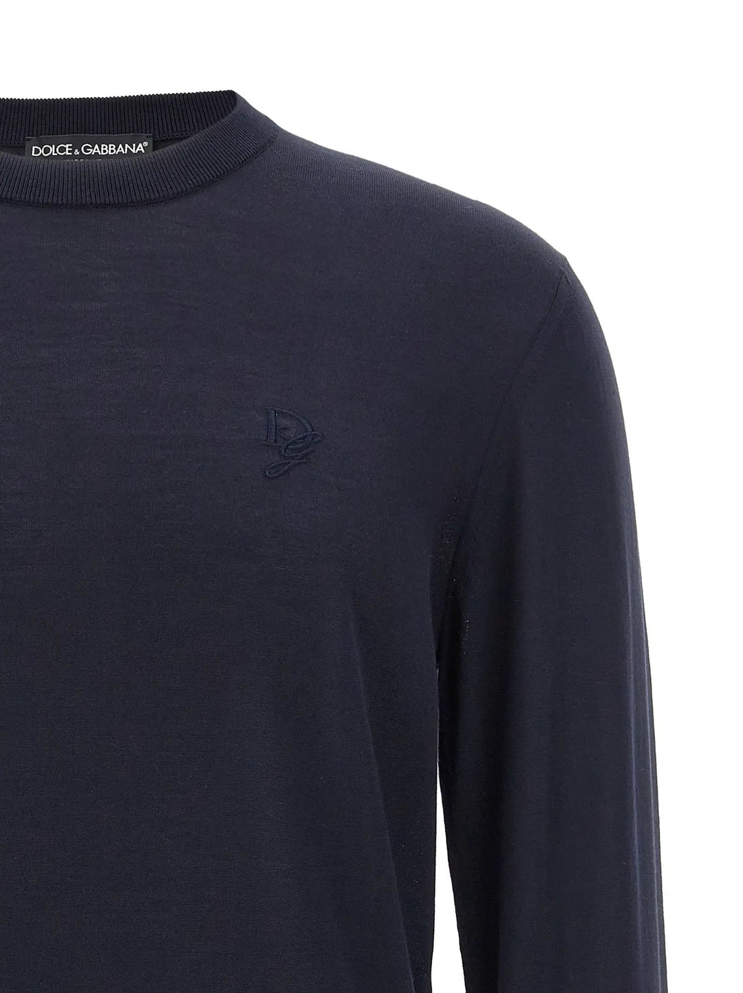 Dolce &amp; Gabbana Blue Silk Cardigan
