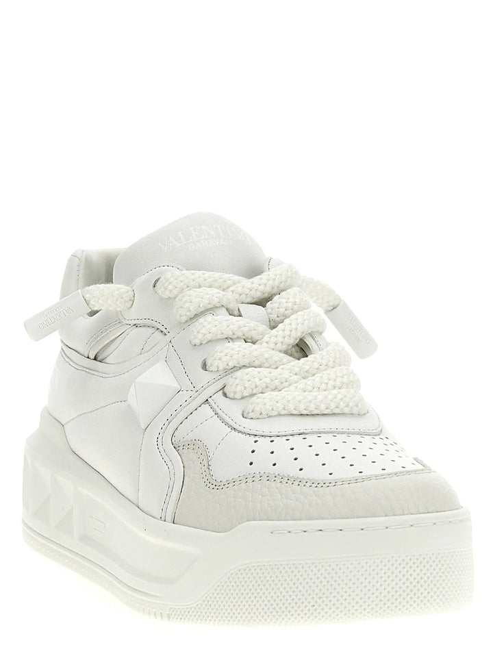 Valentino Garavani White Calfskin Chunky Sneakers