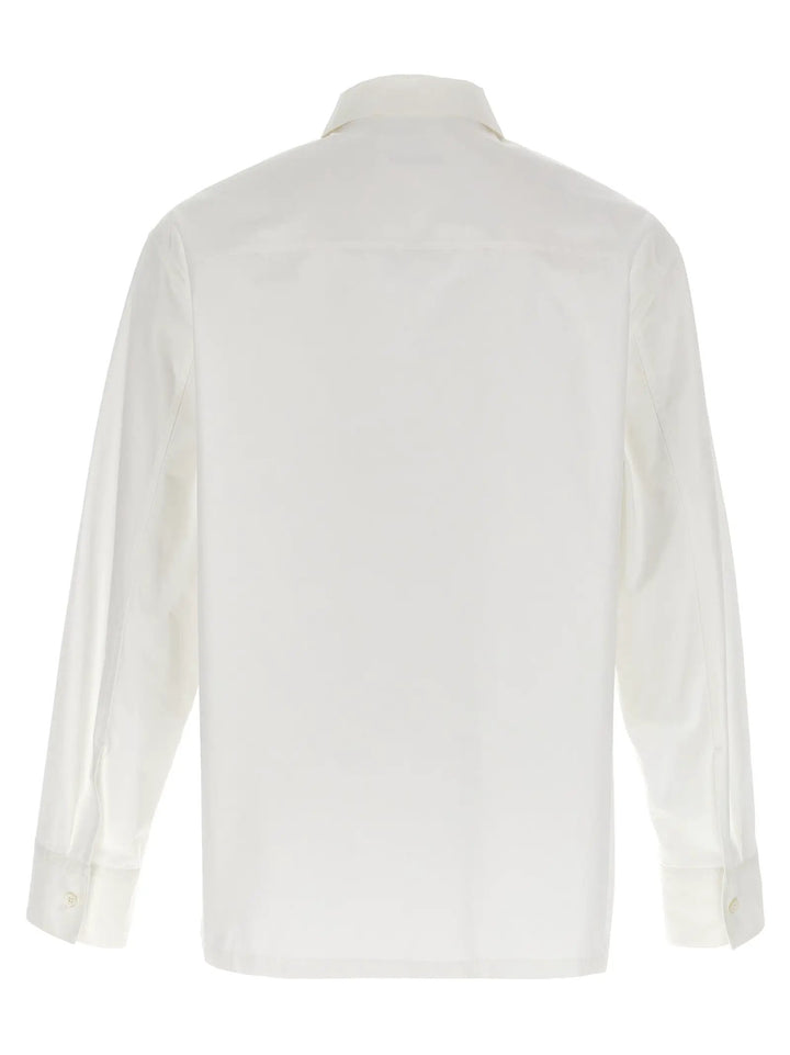 Jil Sander White Cotton Blouse