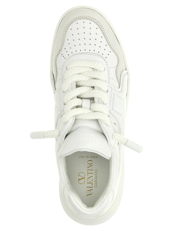 Valentino Garavani White Calfskin Chunky Sneakers
