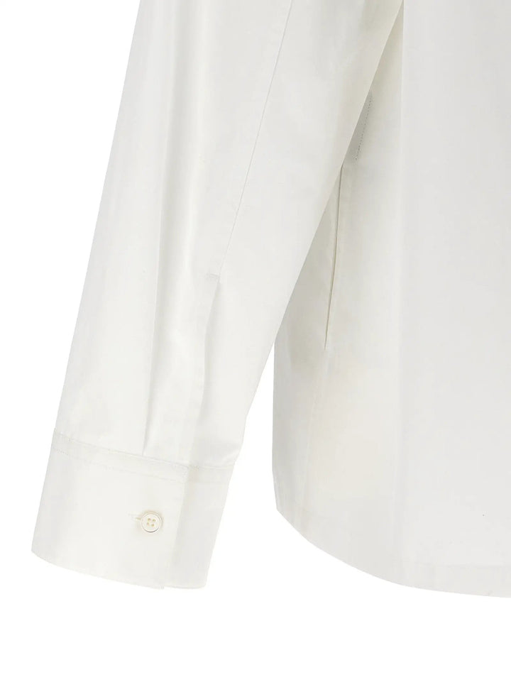Jil Sander White Cotton Blouse