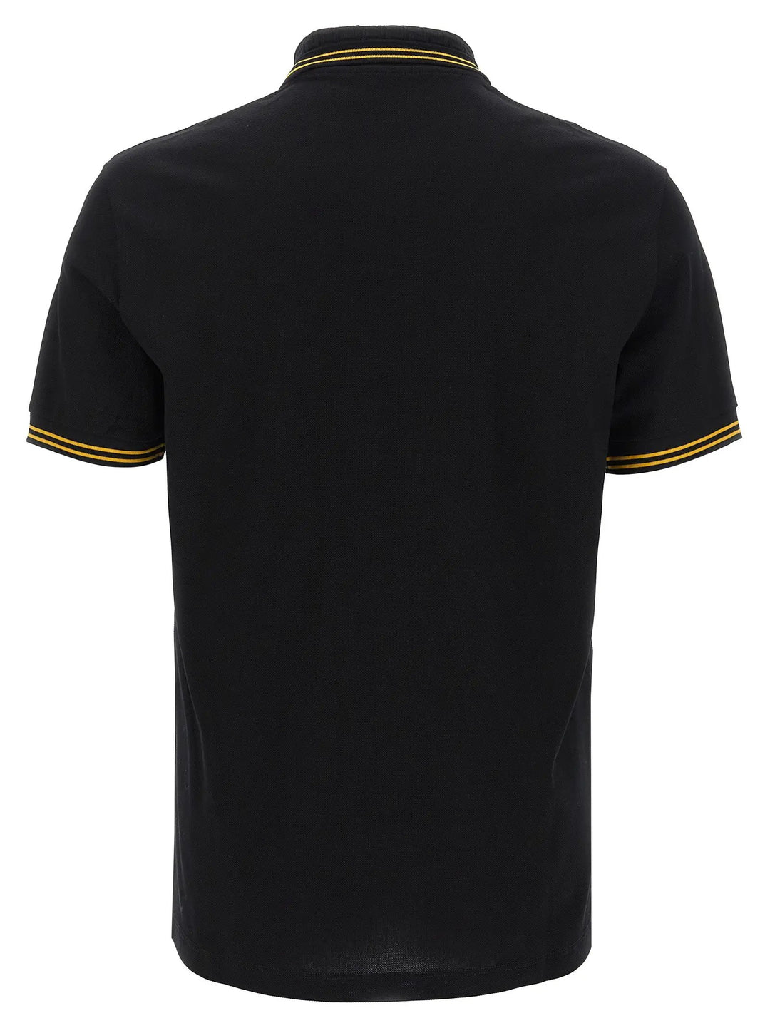 Versace Black Cotton Polo Shirt