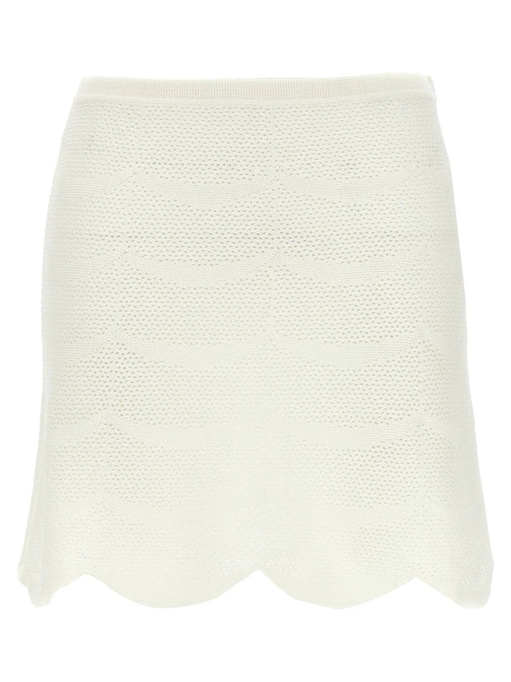 Tom Ford White Cotton Long Skirt