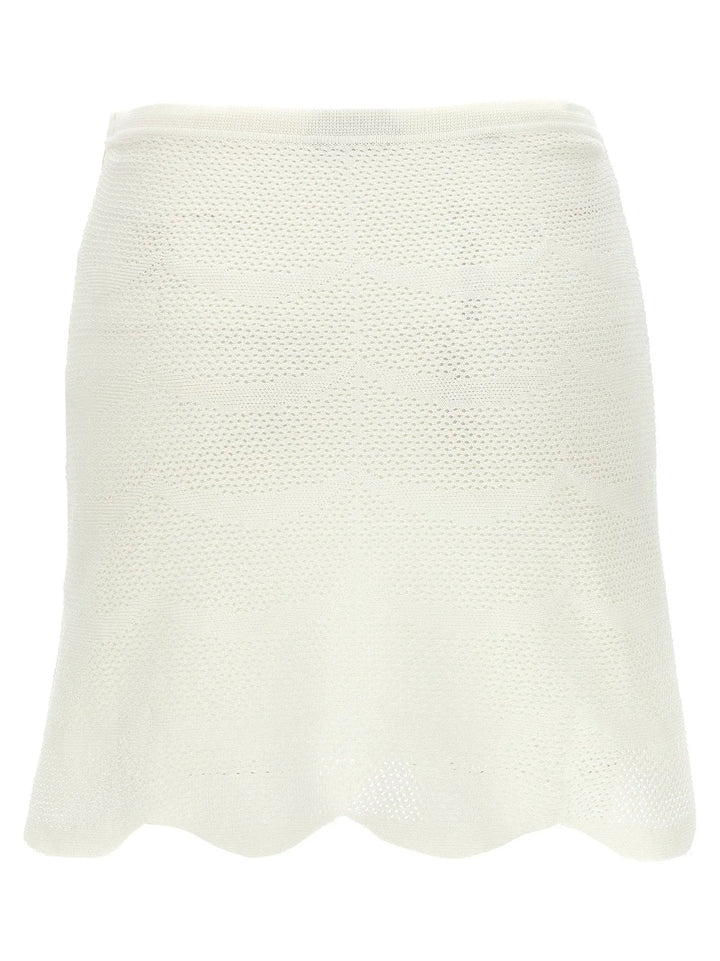 Tom Ford White Cotton Long Skirt