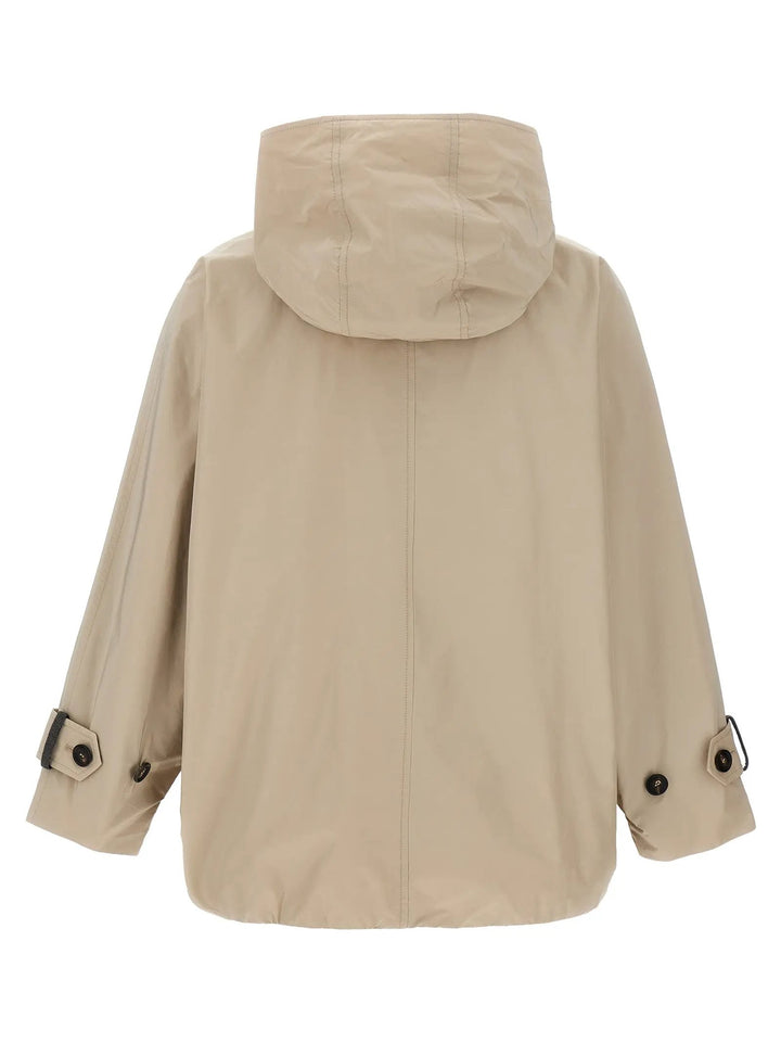 Brunello Cucinelli Beige Polyester Full-Length Jacket