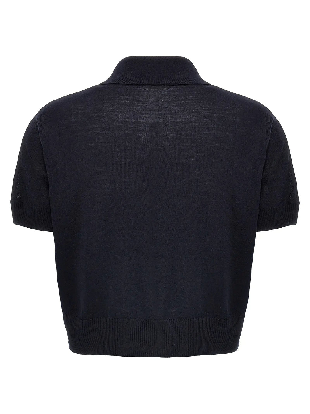 Khaite Blue Wool Shortsleeve Shirt