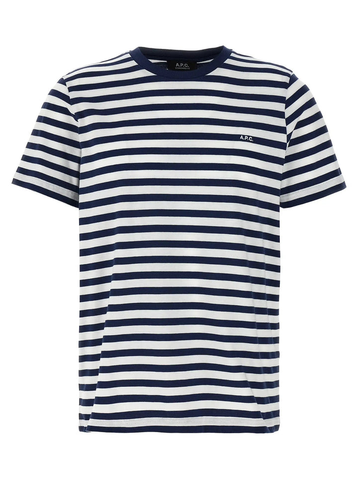 A.P.C. Blue Cotton T-Shirt