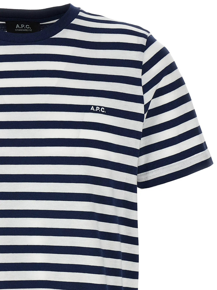 A.P.C. Blue Cotton T-Shirt