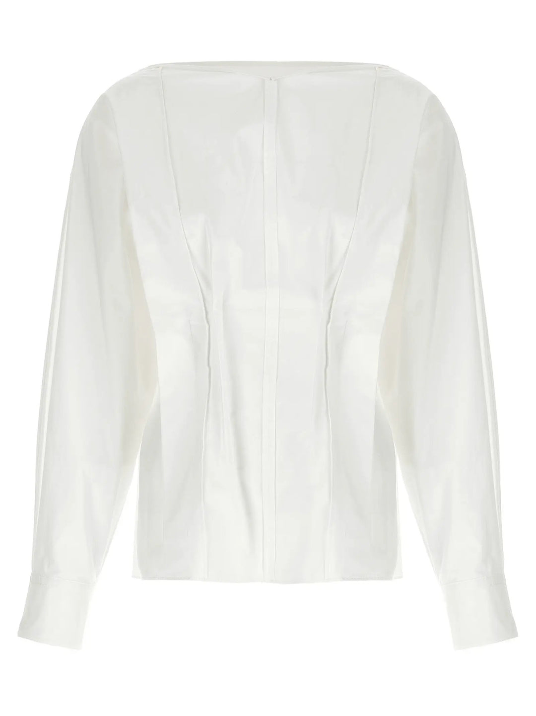 Khaite White Cotton Blouse