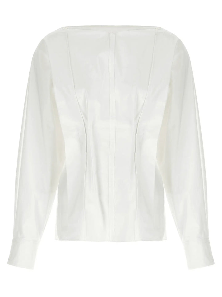 Khaite White Cotton Blouse