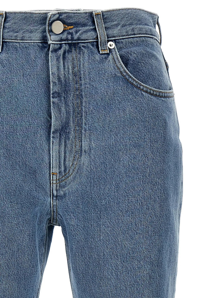 Loulou De Saison Blue Organic Cotton Straight-Leg Jeans