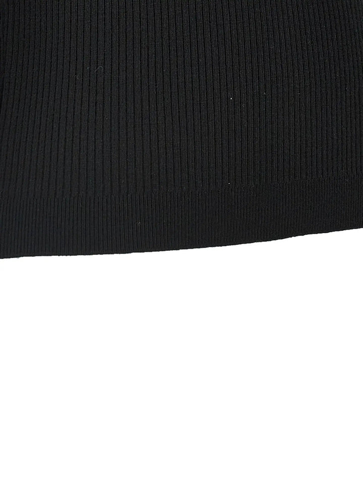 Alessandra Rich Black Wool T-Shirt