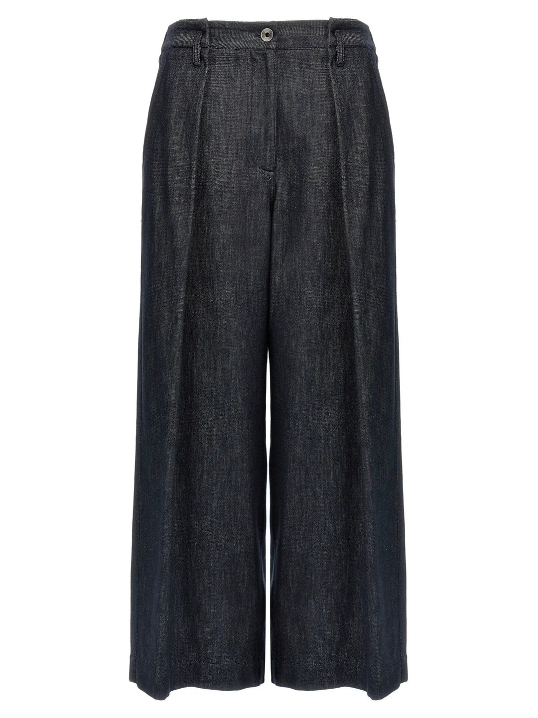Brunello Cucinelli Blue Cotton Casual Pants