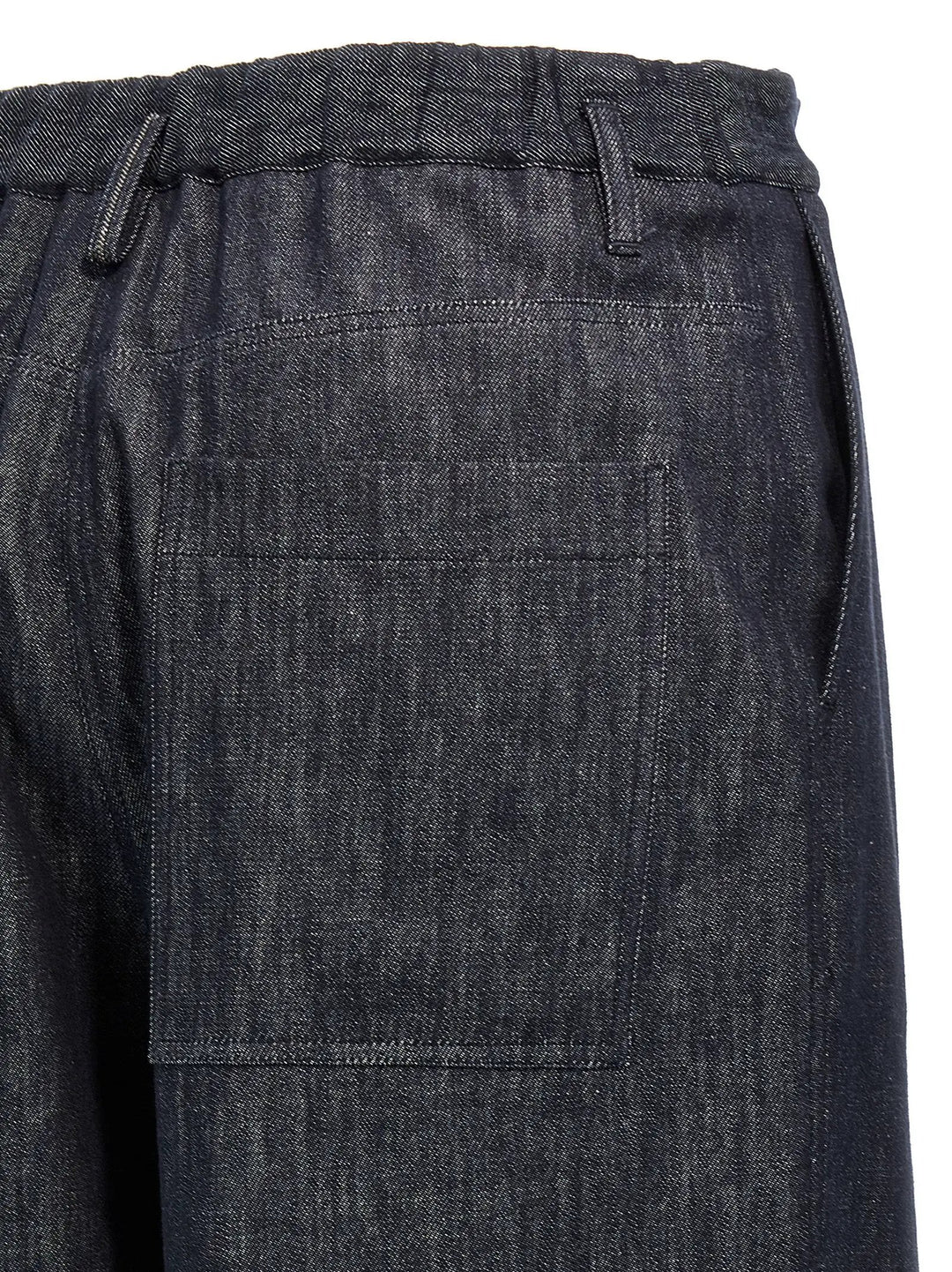 Brunello Cucinelli Blue Cotton Casual Pants